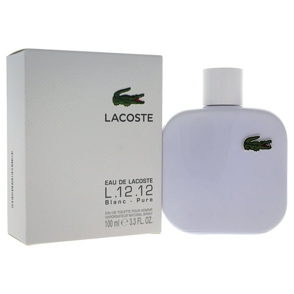 Lacoste Eau de Lacoste L.12.12 Blanc Eau de Toilette for Men, 3.3 fl. Oz