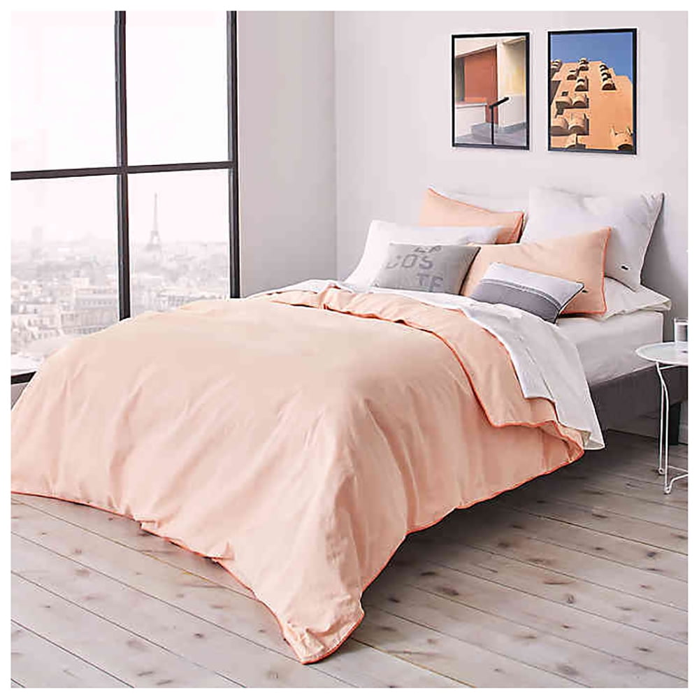 Lacoste Gorbio Full/Queen Duvet Set in Bisque