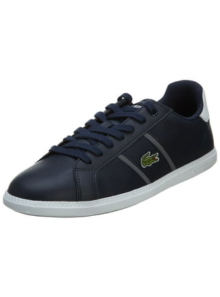 Lacoste mens graduate evo trainers dark brown/dark grey hotsell