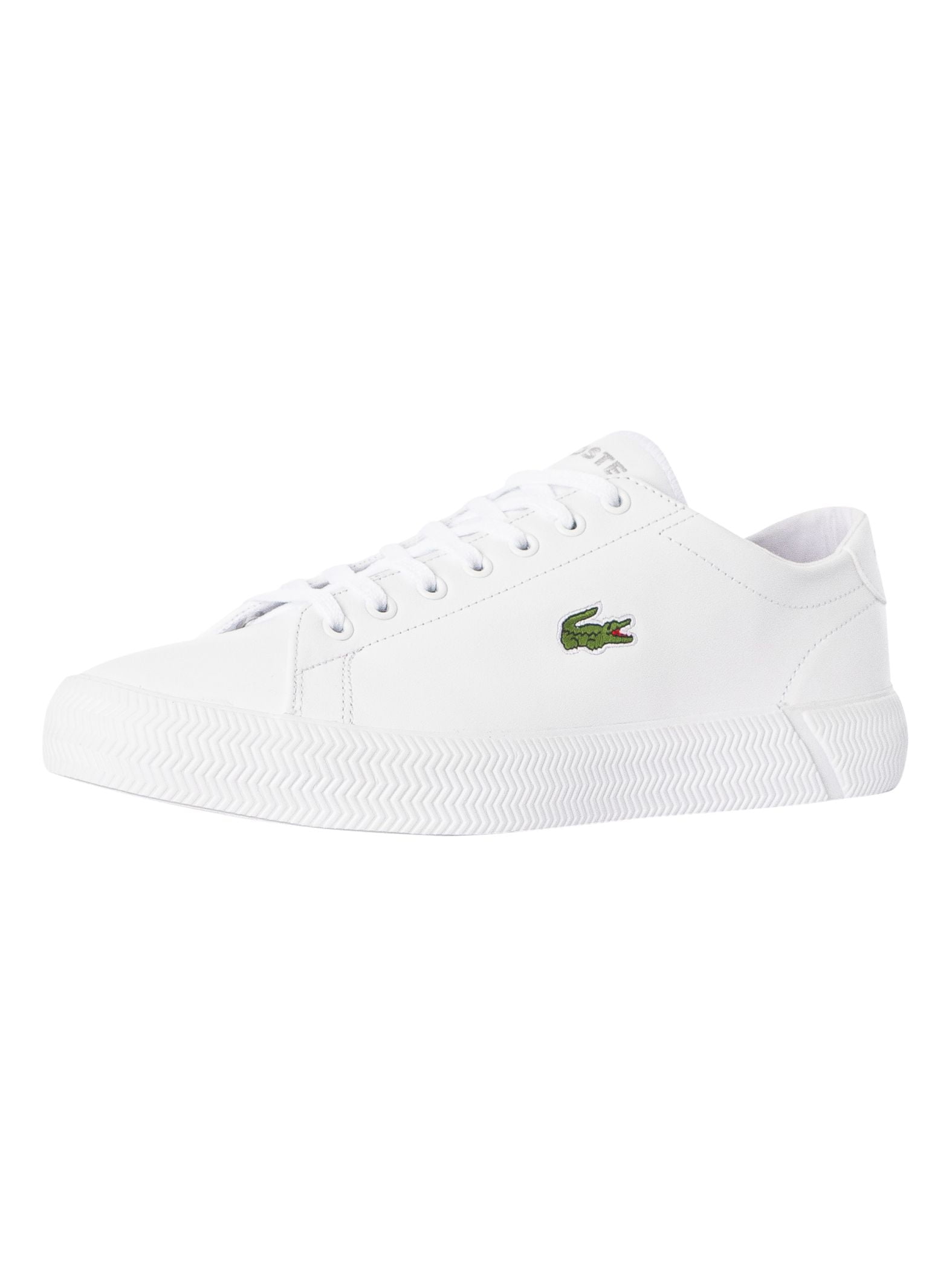 Lacoste Gripshot BL21 1 CMA Leather Trainers, White  display picture 1