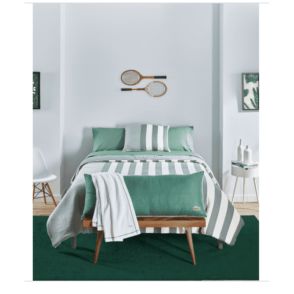 Lacoste Home Kenwyn 2 Piece Cabana Comforter Set, Twin - Green