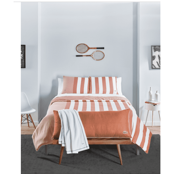 Lacoste Home Kenwyn 3 Piece Cabana Comforter Set, Full/Queen - Red