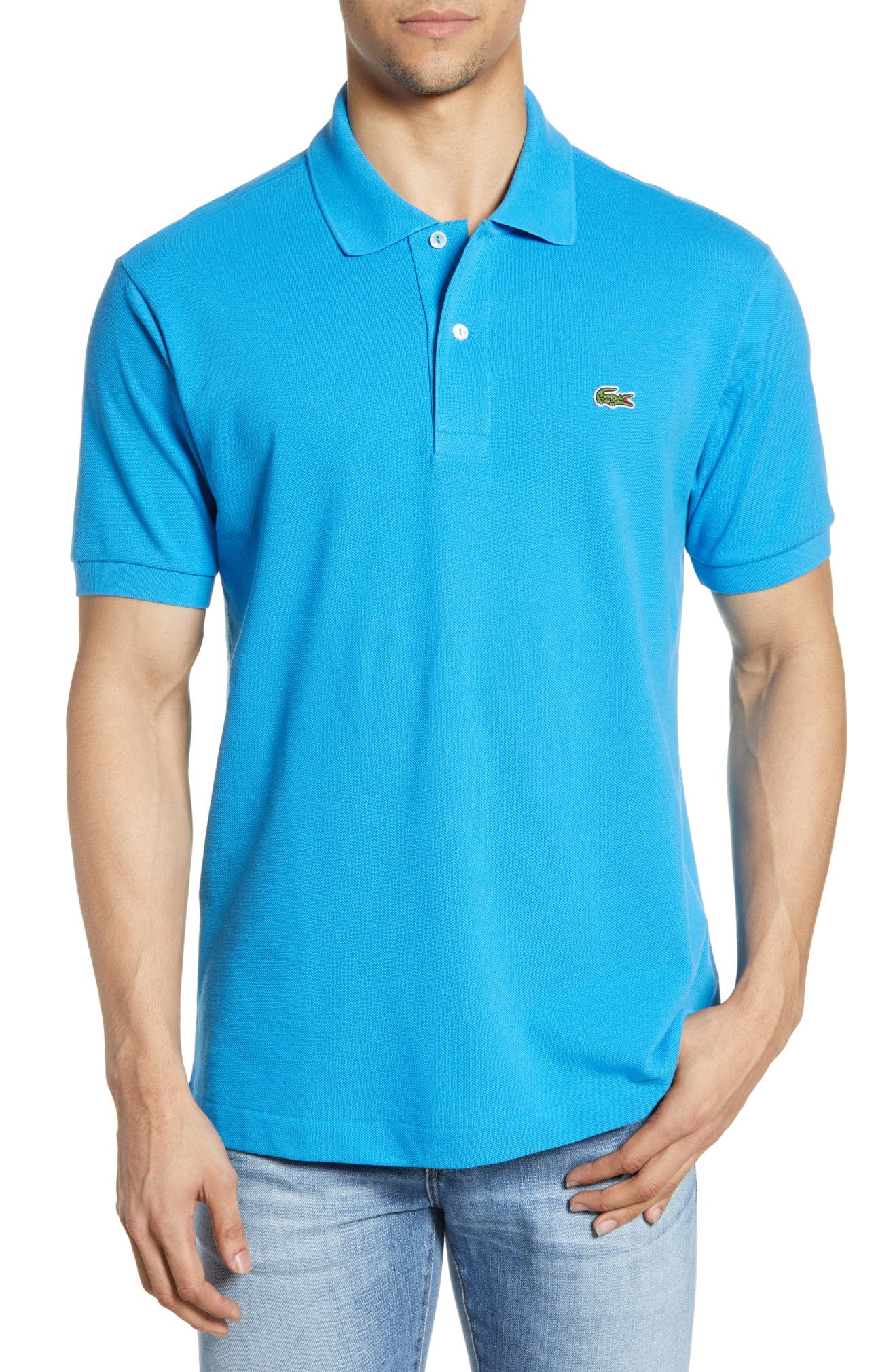 Lacoste IBIZA Short Sleeve Classic Pique Polo Shirt, US Small -