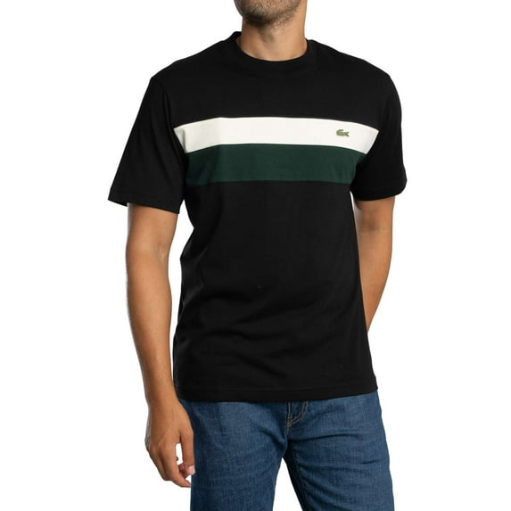 Lacoste Jersey Colour Block T-Shirt, Black