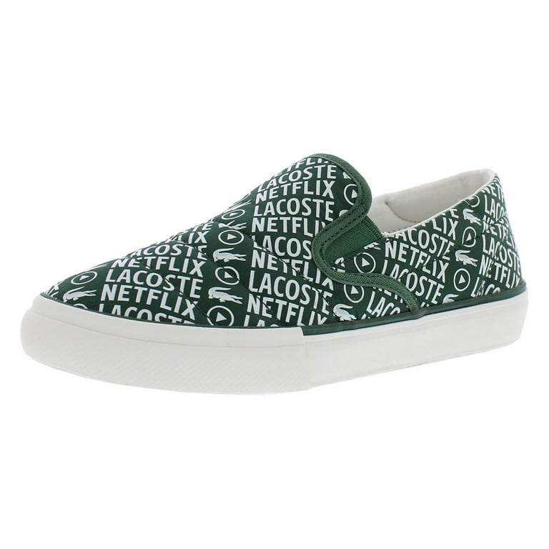 Lacoste Jump Serve Slip On PS Boys Shoes Size 11 Color Dark Green Off White Walmart