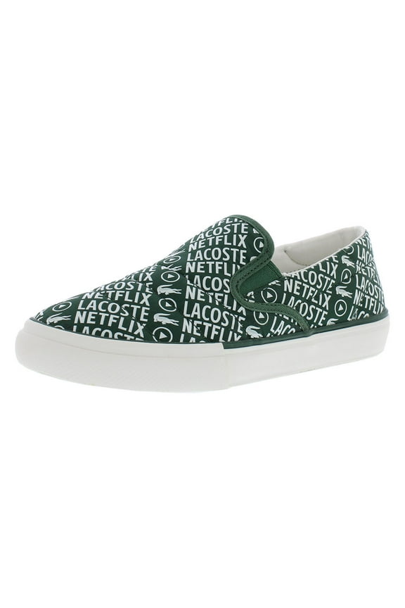 Jump Serve Slip On PS Boys Shoes Size 11, Color: Dark Green/Off White
