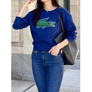 Lacoste Kids Signature Print Sweatshirt Methylene SJ1231 F9F