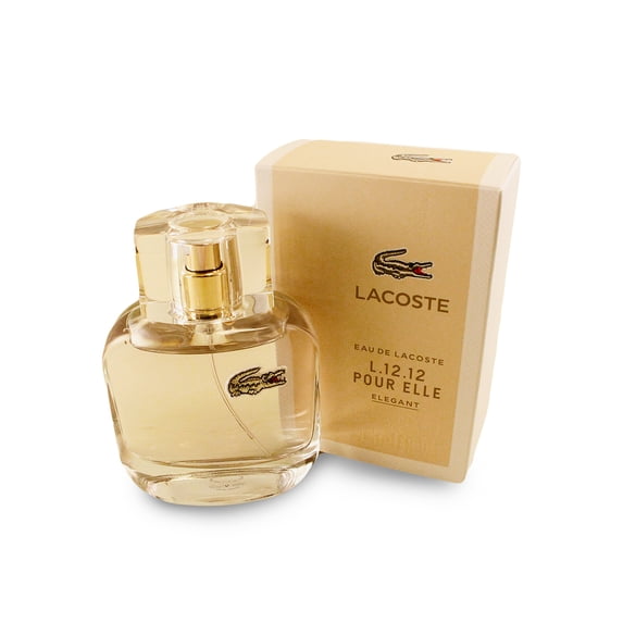 Lacoste L.12.12 Pour Elle Elegant Eau de Toilette, Perfume for Women, 1.6 Oz Full Size