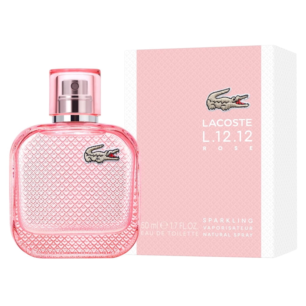 Lacoste Eau De L.12.12 Rose Sparkling, Floral Fruity Gourmand