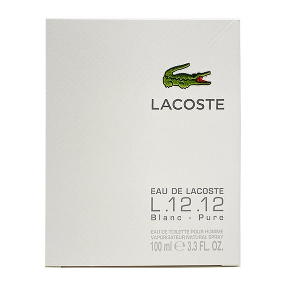 Lacoste L.12.12 White Blanc by Lacoste, 3.3 oz Eau de Toilette Spray for Men