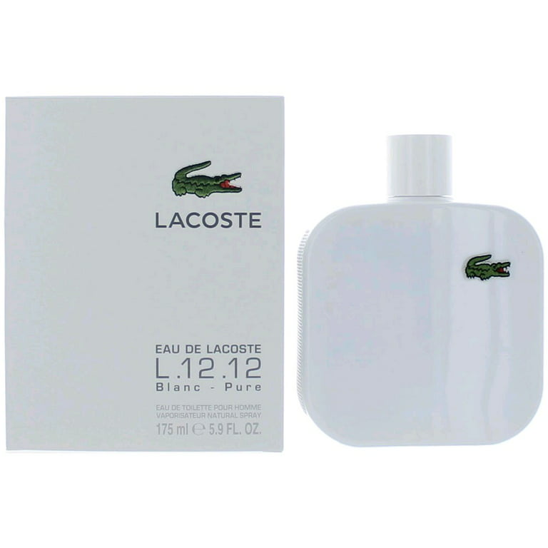 L.12.12 White Blanc Lacoste, oz De Toilette Spray for Men - Walmart.com