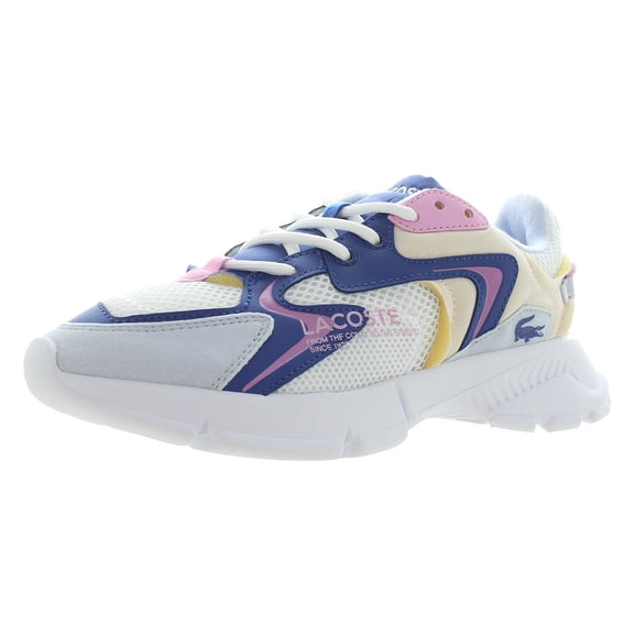 Lacoste L003 NEO 124 1 SUJ GS Girls Shoes Size 5, Color: Light Blue/White