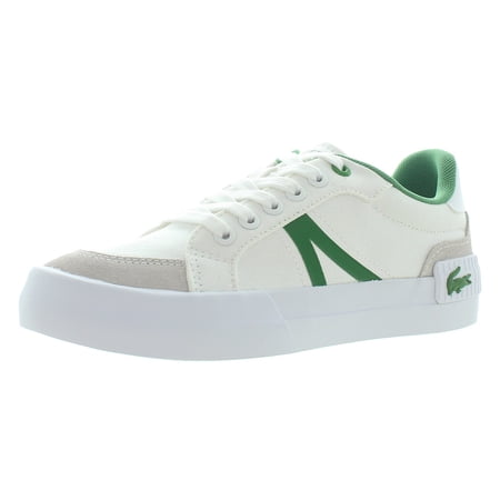 Lacoste L004 123 1 CUJ GS Girls Shoes Size 4.5, Color: White/Green