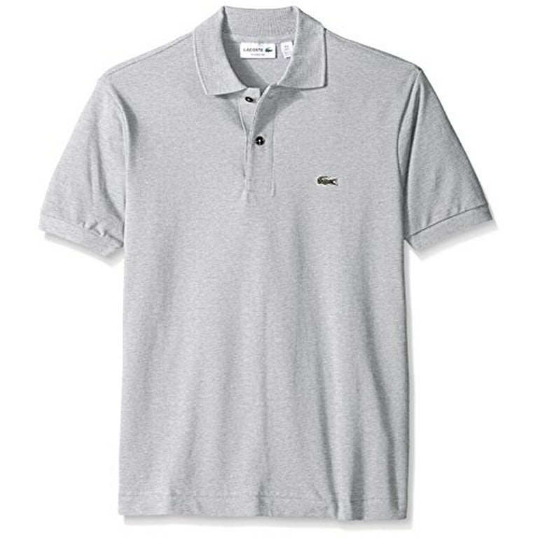 Lacoste L1264 : Men's Short Sleeve Classic Chine Fabric Original Fit Shirt - Walmart.com