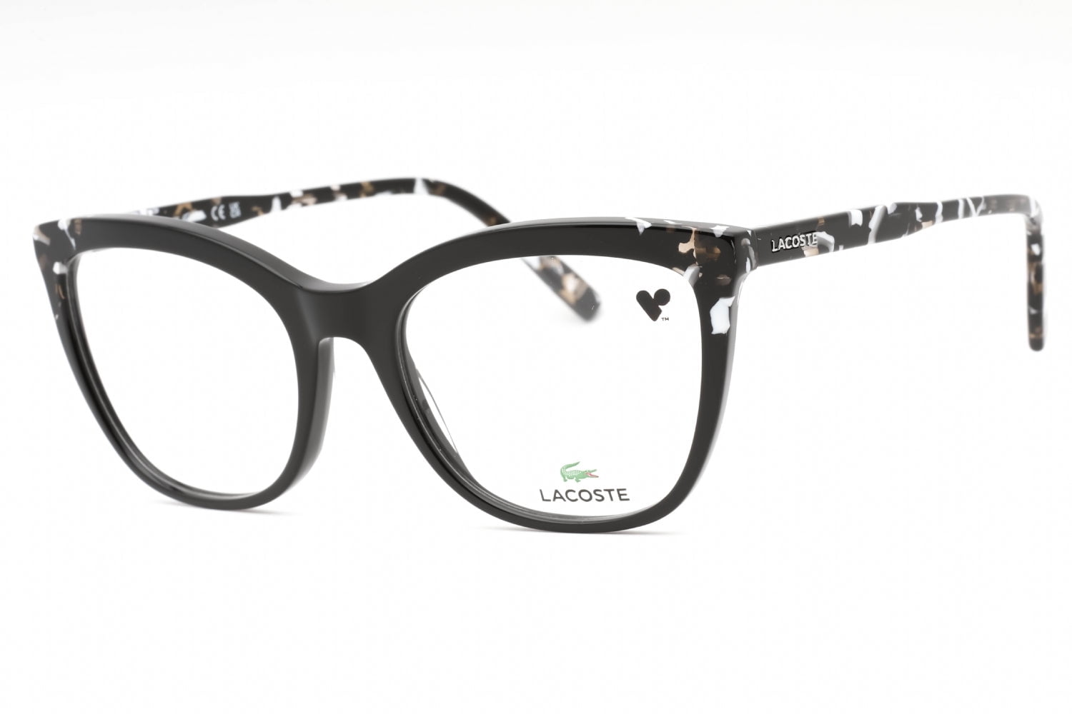 Lacoste L2884 001 Women's Black Plastic Full Rim Frame Eyeglasses