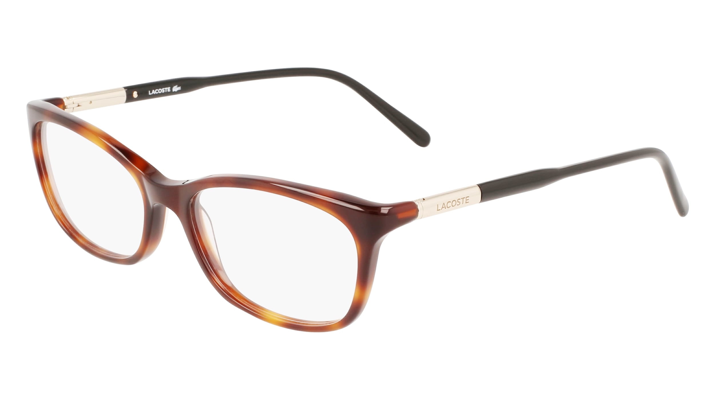 Lacoste L2900 230 Women's Havana Rectangular Frame Eyeglasses