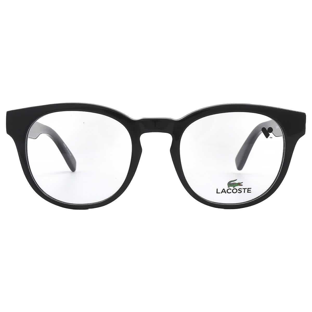 Lacoste L2904 001 Women's Black Plastic Round Frame Eyeglasses