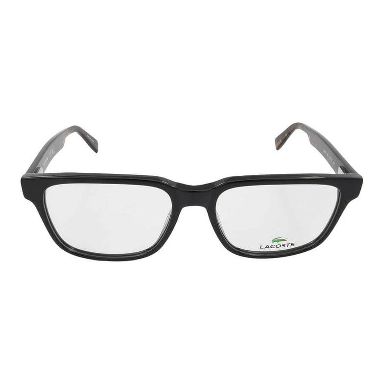 Lacoste L2908 001 Men's Black Rectangular Plastic Frame Eyeglasses