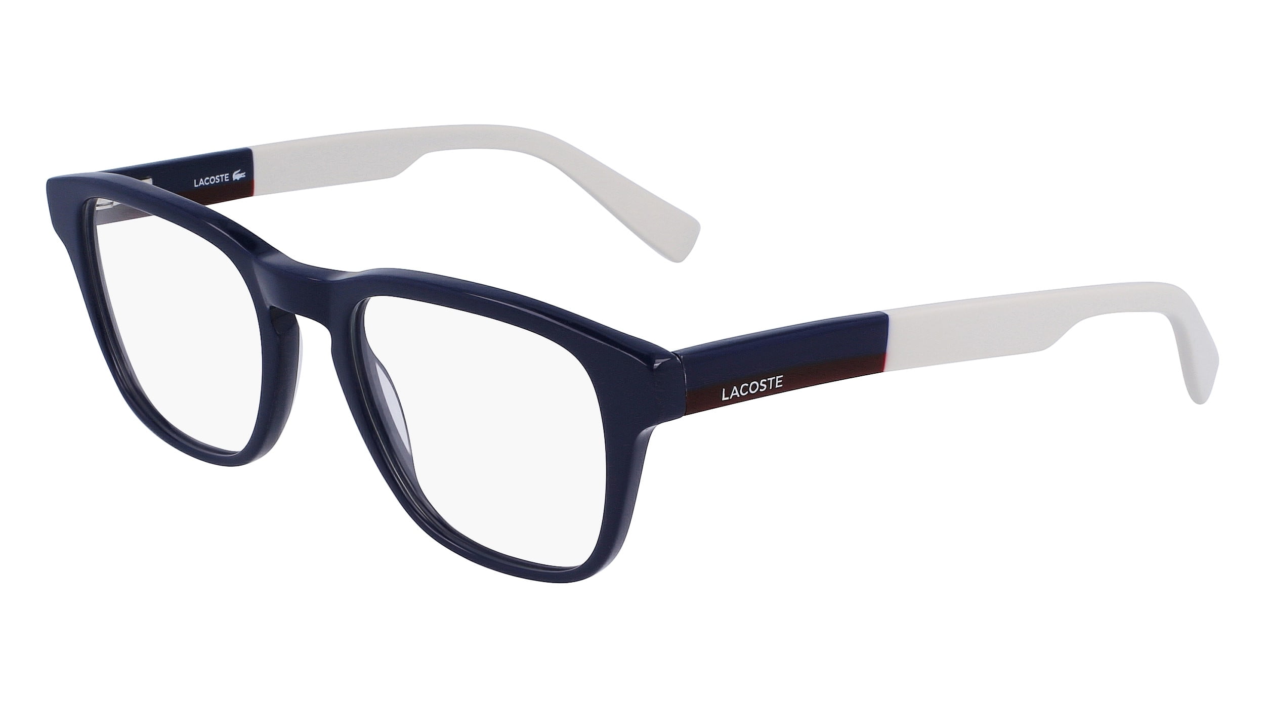 Lacoste L2909 410 Men's Blue Navy Plastic Square Frame Eyeglasses