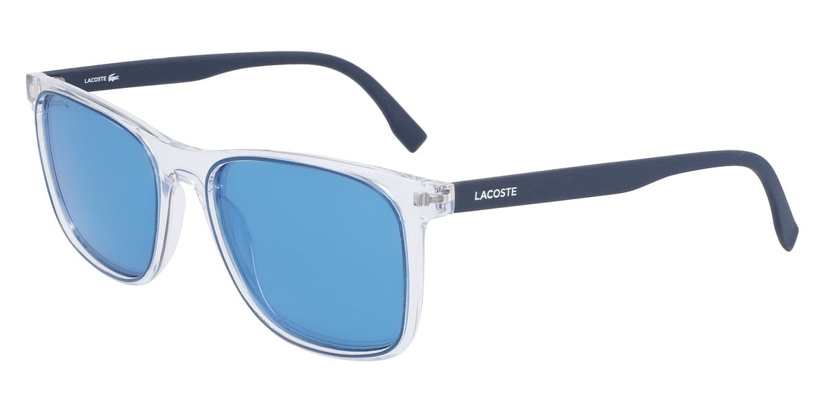 Lacoste L882S Full Rim Rectangle Crystal/Navy Sunglasses