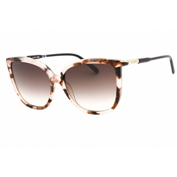 Lacoste L963S 610 Women's Havana Rose Plastic Frame Sunglasses