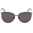 thumbnail image 1 of Lacoste LA 230S Metal Womens Cat-Eye Sunglasses Matte Black 59mm Adult, 1 of 8