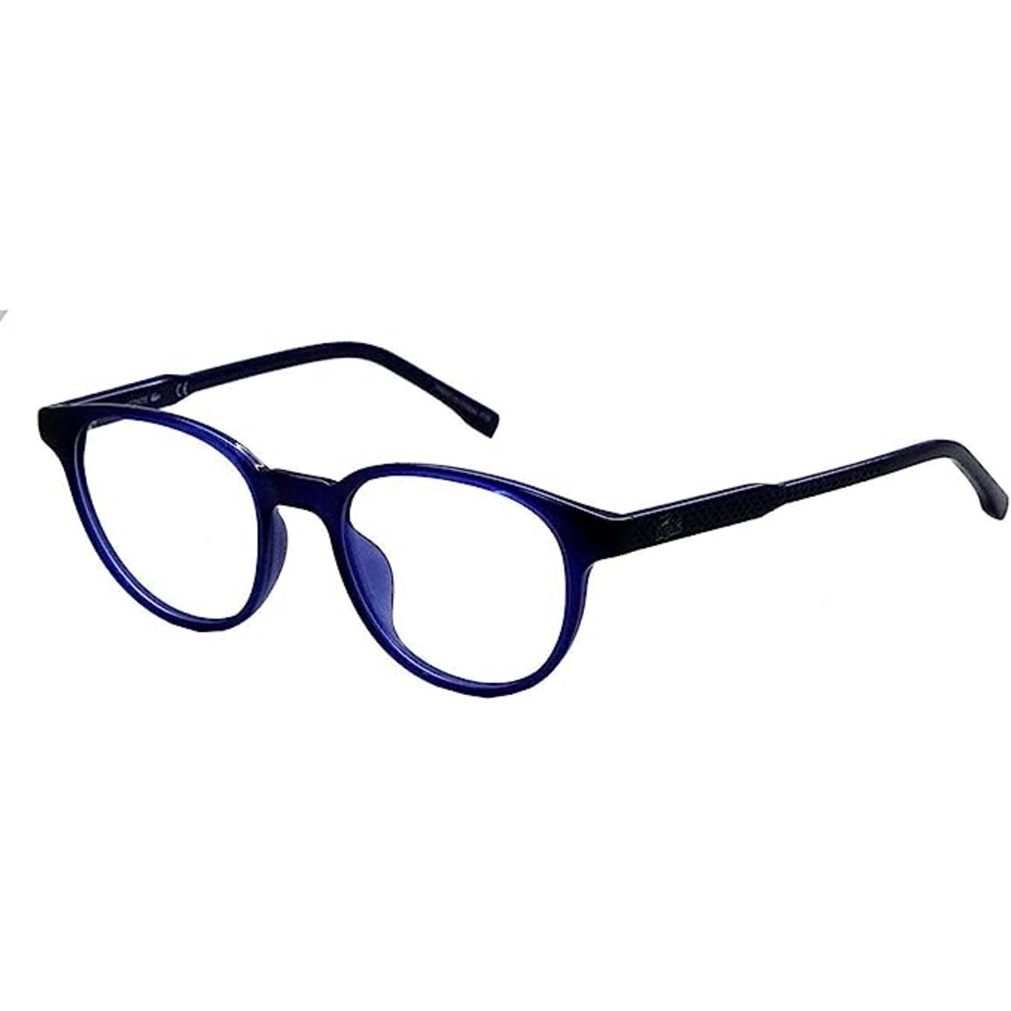 Lacoste Round Style Blue Frame Lacoste L2876 N 424 Matte Blue Eyeglasses | SmartBuyGlasses US main image 4
