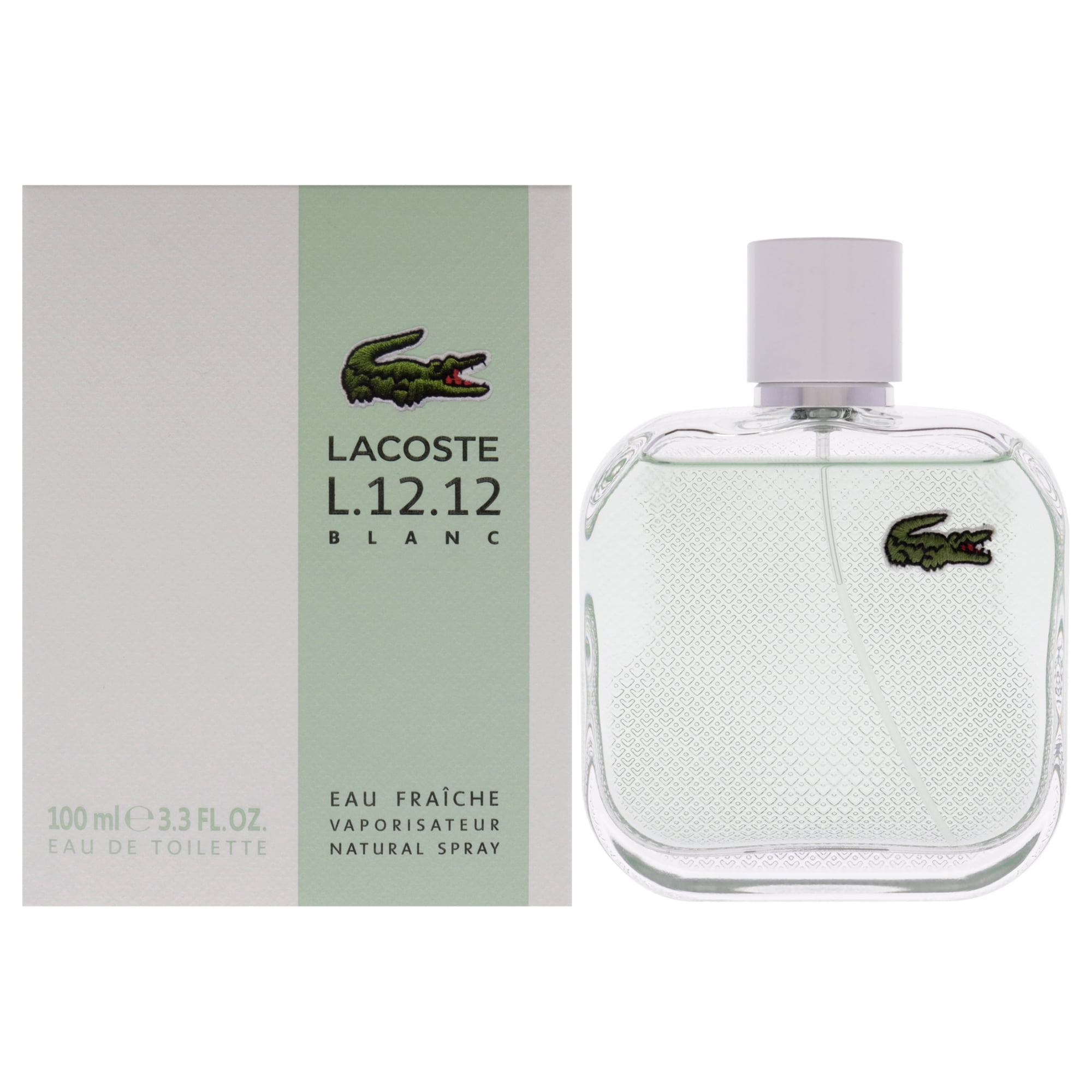 Lacoste Eau De Lacoste L.12.12 Blanc Eau De Parfum Spray (Tester) By Lacoste - 3.3 oz Lacoste Eau De Lacoste L.12.12 Blanc Eau De Parfum Spray (Tester) By Lacoste - 3.3 oz