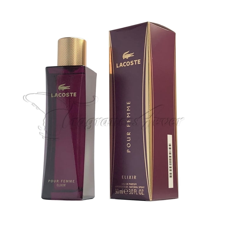 Lacoste Pour Femme Elixir by Lacoste Eau De Parfum Spray 3 oz for