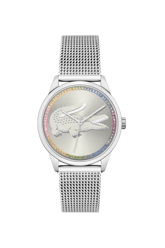 Ladycroc 2001259 Silver White Dial Silver Bracelet 36mm Womens Watch