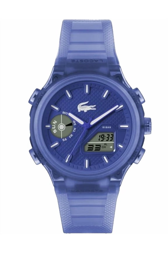 Lc33 2011429 Blue Dial & Semi Transparent Silicone Strap 45mm Mens Watch