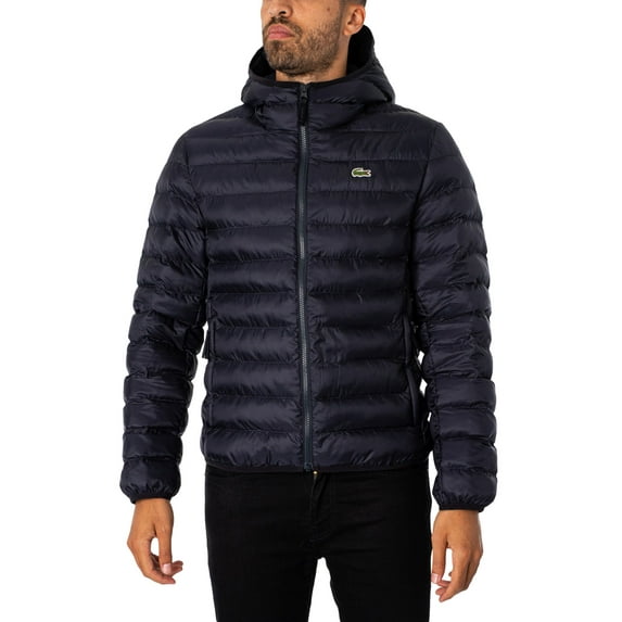 Lacoste Logo Puffer Jacket, Blue