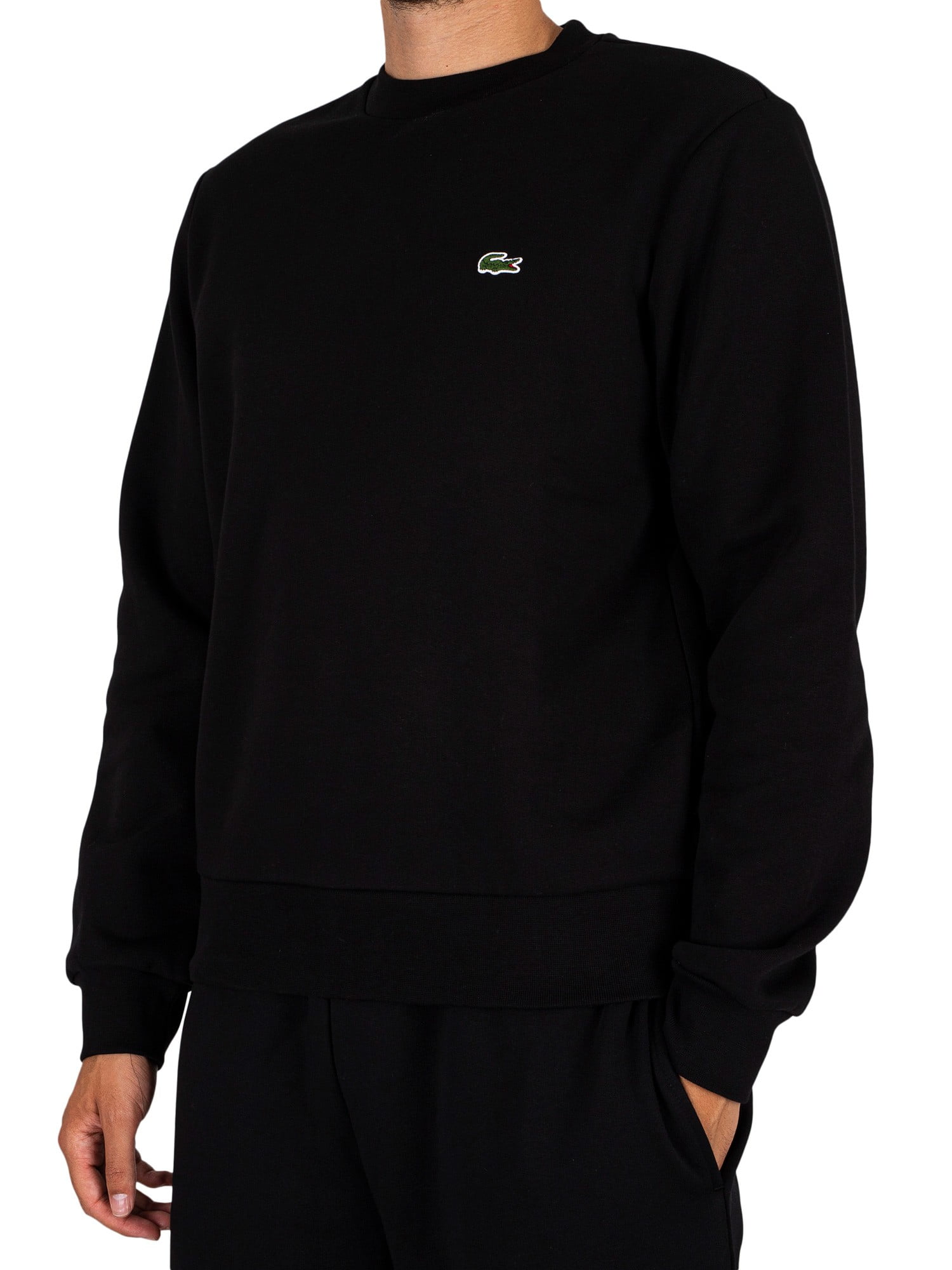 Black Sweatshirt, Lacoste Logo