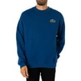 thumbnail image 1 of Lacoste Loose Textured Logo Sweatshirt, Blue, 1 of 5