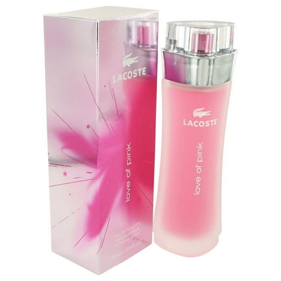 Lacoste Love of Pink Eau De Toilette Spray for Women 3 oz