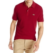 Lacoste NEW Red Mens Size Small S Two-Button Logo Pull-Over Polo Shirt