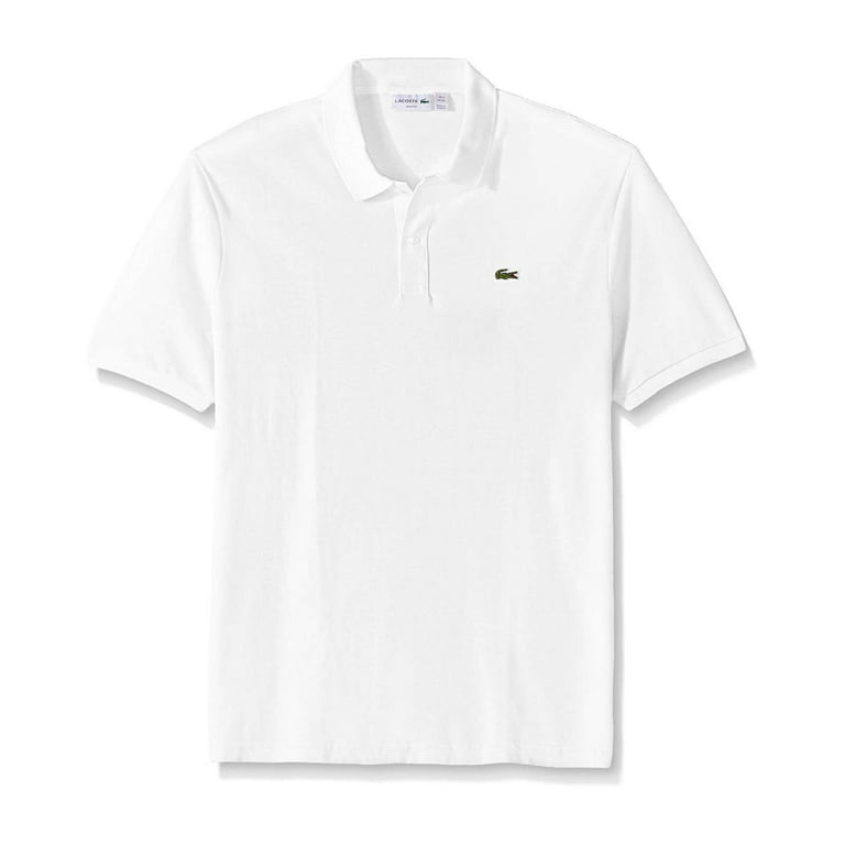 Lacoste Pique Two button Polo Shirt White