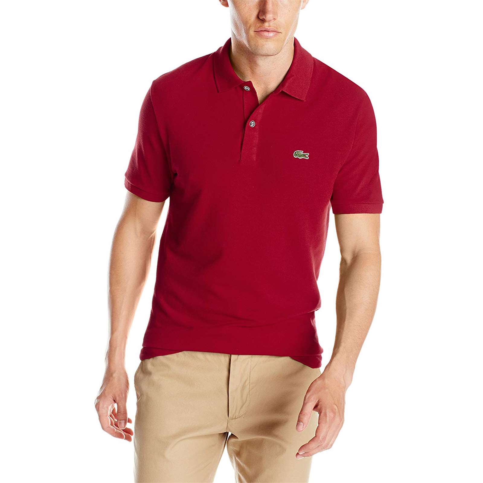 Lacoste Men Classic Pique Slim Fit Short Sleeve Polo - image 1 of 3