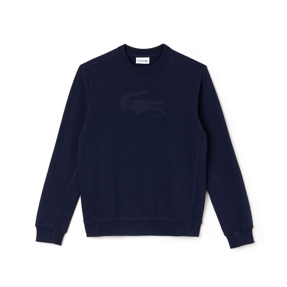 Lacoste Men Cotton Croc Graphic Crew Neck Sweatshirt