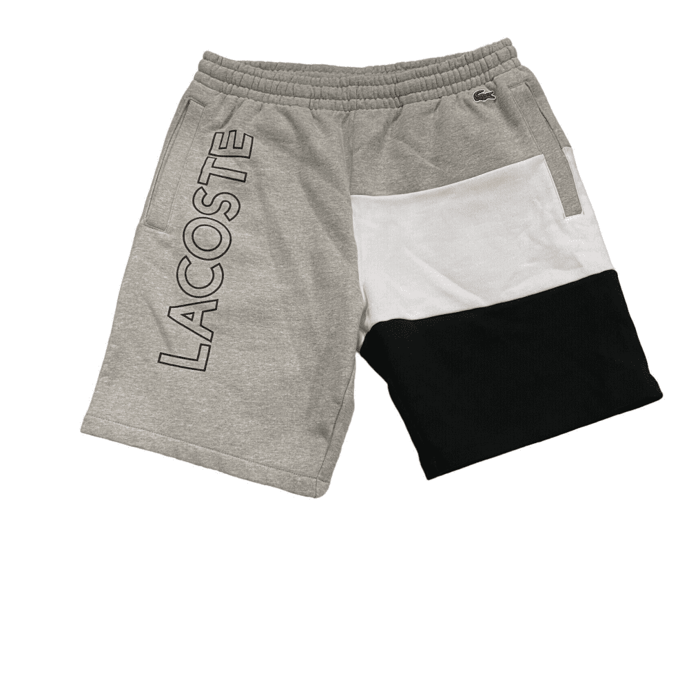 Lacoste Sport Colour Block Jogger Shorts Lacoste Men Grey Black