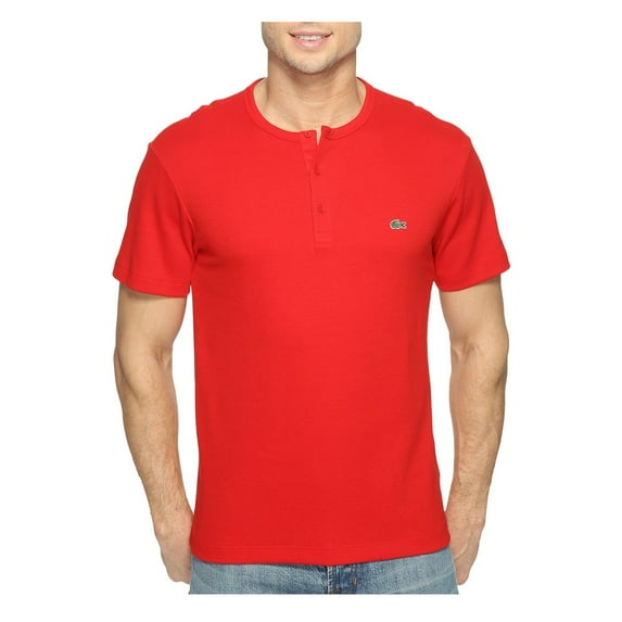 Lacoste Men Pima Cotton Henley Tee Shirt