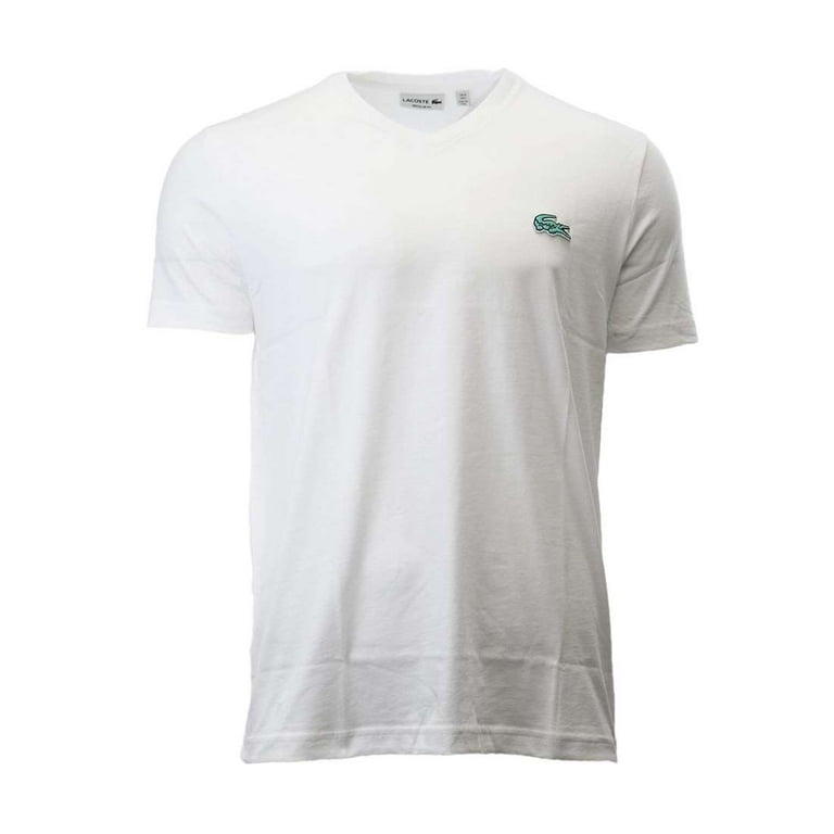 Lacoste white v neck t shirt online