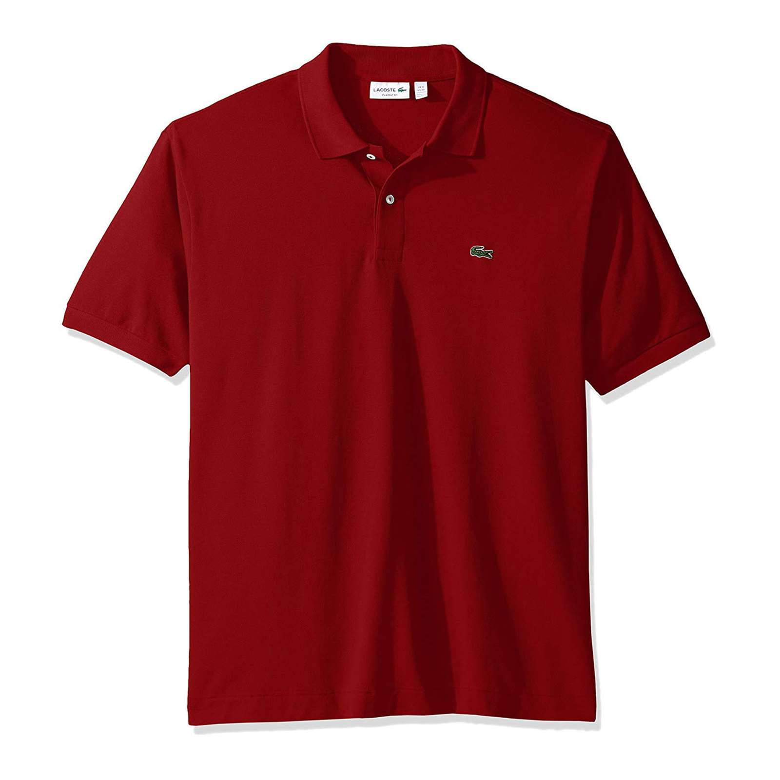 Lacoste Men's Made In France Slim Fit Piqué Polo In White / Red / Bordeaux, ModeSens