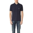 thumbnail image 1 of Lacoste Mens Short Sleeve L.12.12 Pique Polo Shirt X-Small Navy Blue, 1 of 5