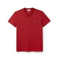 thumbnail image 1 of Lacoste Men Standard Short Sleeve Pima V-Neck Tee, 1 of 2
