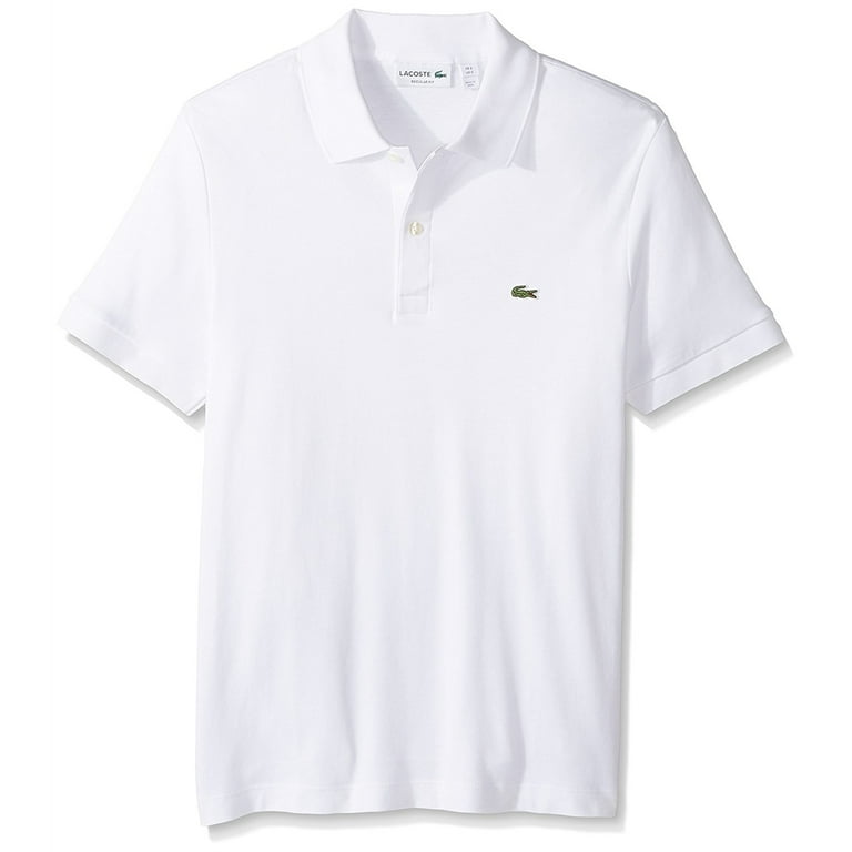 Lacoste Men's 100% Cotton Jersey Regular Fit Polo T-Shirt - Walmart.com