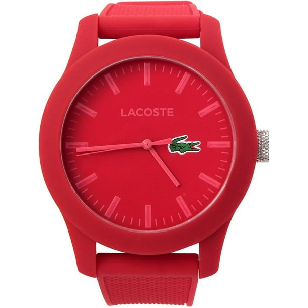 Lacoste Men s 2010764 .12.12 Red Watch with Textured Band Walmart Business Supplies