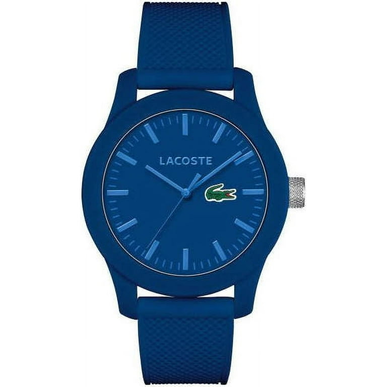 Lacoste Men's Blue Silicone Strap Watch, L1212 Collection, Analog
