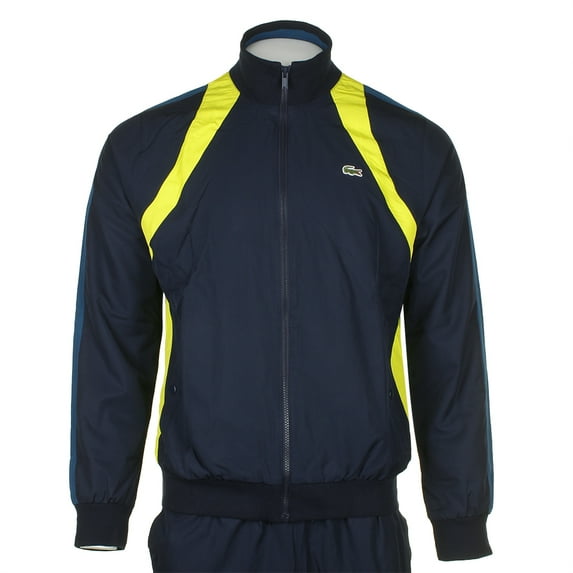 Lacoste Men's Color Blocked Tracksuit Jacket and Pants Set Blue Multi M