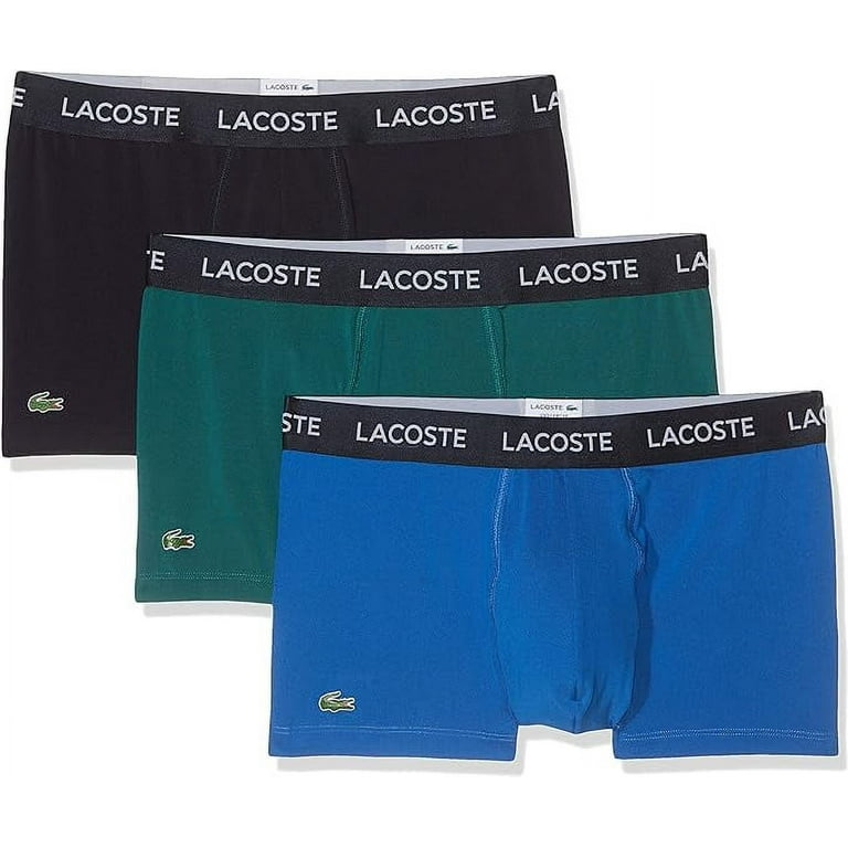 Lacoste Men's Colours Microfibre Boxer Briefs Light Blue/Green